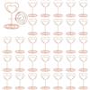 ZYEKIU 30 Pezzi Oro Rosa Segnaposto Tavolo, Segnaposto Matrimonio, Porta Foto, Titolari di Carta Numero di Tabella, Memo Clip, per Ristoranti, Foto, Matrimoni, Banchetti, Eventi (Cuore)