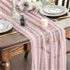 Artoid Mode Rosa perla garza, runner da tavola 70 x 300 cm, decorazione da tavolo da cucina per interni, vacanze,, matrimonio, compleanno, decorazione per feste