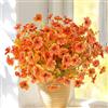 ROLLWAY 6 fasci di fiori artificiali autunnali autunnali come veri, fiori artificiali, decorazione autunnale, bouquet autunnale, rami di seta, per esterni, resistenti alle intemperie, decorazione