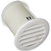 La Ventilazione ACT10CB Aircontrol Griglia Tonda con Valvola Termostatica per Clima Mite Diametro 128 mm, Bianco