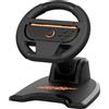 Subsonic - Volante da corsa per Joy-Con Nintendo Switch e Switch 2 - Volante pieghevole con supporto e ventosa compatibile con Joycon Switch e Switch 2 - Nero