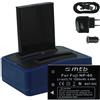 mtb more energy 2X Batteria + Caricabatterie doppio (rete+auto+USB) Compatibile con Drift HD (1080p), HD170 (Stealth), HD720 / Compatibile con Toshiba Camileo H20 ... / Compatibile con Ricoh Caplio RR10 UVM…