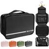 Seaforie Beauty Case da Viaggio, Beauty da Viaggio per Uomo e Donna, Grande Borsa da Toilette da Appendere, Portatrucchi da Viaggio Impermeabile 4 in 1