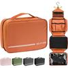 Seaforie Beauty Case da Viaggio, Beauty da Viaggio per Uomo e Donna, Grande Borsa da Toilette da Appendere, Portatrucchi da Viaggio Impermeabile 4 in 1