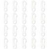 Adiwo 20 Pezzi Flag Pole Clip, Nylon Flag Pole Clip a Scatto, Fibbia per Gancio a Scatto per Asta di Bandiera per Abbigliamento Giardino Esterno Campeggio Vela Portachiav(Bianco)