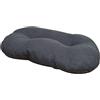 Croci Hydro - Cuscino per cane Ovale, Impermeabile Idrorepellente, Tessuto Lavabile facile da pulire, Grigio, 87x57 cm