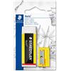 Staedtler gomma da cancellare Noris ref 526 N-S1BK + temperamatite incluso