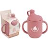 DORON & CHARLIE - Gobelet D'Apprentissage - Repas Enfant - 056740 - Rose - Silicone - 150 ml - Compatible Micro Onde - Machine à Laver - Facile à Nettoyer - Tasse Bébé - À Partir de 4 mois