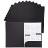 AIDIER 10 Cartelline in Carta Kraft A4 con Scomparti per Carte Tasche per Libri Cartella Progetti Cartella Documenti Portfolio Organizer Cartacei per Presentazioni Custodia per Ufficio Scuola Casa