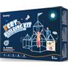 besrey 133 Pz Kit Costruzioni del Forte per Bambini con Gioco di Lancio, Brilla Blu al Buio - Regalo di Natale per bambini,Creative Forts per Ragazzi 5 anni+, Tunnel Gioco per Bambini, Castello, Tenda