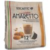 101CAFFE' Bevanda Amaretto | Confezione da 12 capsule compatibili con macchine Nescafe Dolce Gusto