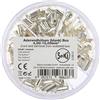 SeKi 313613 Assortimento di boccole terminali Lucide, 350 Pezzi, 4,0-16,0 mm² (150 x 4, 75 x 6, 75 x 10, 50 x 16,0 mm²), Argento