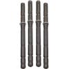 QUARKZMAN 6 Pz Staffe per Mensole Galleggianti 9/16 x 6 Staffe per Mensole Invisibili Viti per Mensole Legno Galleggianti, Ferro (Tono Argento + Marrone)