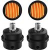 WMYCONGCONG 2 PZ 3/8 PT 16mm Compressore Aria Silenziatore Filtro Metallo Aria Compressore Aspirazione Filtro Silenziatore w/2 PZ Filtro Elemento di Ricambio