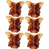 Vaguelly 6 Pezzi Pinza a farfalla trasparente affrettato bigodino parrucchiere piega evidenziando chiaro barrette hair clip Fermaglio per acconciature molletta artiglio per da donna