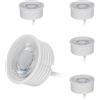 HCFEI 5x LED Lampadina 5W per Faretto da Incasso 38° ultrapiatto ø50x22mm, dimmerabile, bianco caldo 230V, sostituisce la Lampadina GU10 MR16