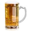 HERCHR Boccale per la Birra in acrilico, capienza 500 ml Calice Birra Classico Boccale con Manico, tazza di succo Trasparente per Mantenere Fresche Bevande