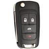 kuyuansu 4 pulsanti Guscio chiave per Chevy Camaro Cruze Chevy Equinox Sonic Terrain | HU100 Blade,Flip pieghevole Remote Car Key Fob Cover Case Shell