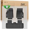 3W Tappetini per Tesla Model Y 2025-2026 Juniper, Set 1ª e 2ª Fila in Thorex™ per Premium/Performance, compatibile con Standard, 3D su Misura, Impermeabili e Lavabili