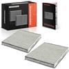Frankberg 2x Filtro Aria Cabina Filtro Abitacolo Compatibile con Golf IV 1J1 L.u.p.o 6E1 6X1 Polo 6N2 A3 8L1 Golf IV Variantee 1J5 Replace# 1123201001