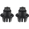 X AUTOHAUX 2 pezzi di ricambio per cofano del cofano BMW 51767183752 nero
