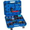 GOTLUCK 19 Pz Sistema di Raffreddamento Kit Tester di Pressione Del Radiatore, Serbatoio Dell'Acqua Universale Rivelatore di Perdite Auto Sistema di Raffreddamento Tester Kit con Pompa booster manuale