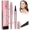 JCOTCL Matita Sopracciglia Microblading Facile Da Usare - Matita Microblading Sopracciglia, Penna Sopracciglia Waterproof con 4 Punte Micro-Forcella per un Effetto Ultra Naturale 3D(marrone scuro)