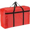 YELARXI Borsone extra large, 89 x 48,3 x 28 cm, borsone grande da viaggio, con manico con cerniera, pieghevole, impermeabile, leggero, per donne e uomini, per viaggi, traslochi e campeggio (rosso)