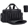 AUMTISC Custodie morbide per pistola Borsa tattica per pistola Deluxe imbottita per pistola Poligono di tiro Caccia Borse da tiro Nero