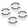 PATIKIL Tennis Vibrazione Smorzatore, 4pz Rotondo Silicone Shock Ammortizzante Racchetta Corda Smorzamento per Tennis Racchetta, Bianco