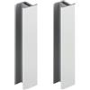 cyclingcolors 2x Connettore Zoccolino Battiscopa 120mm bianco opaco Bordo Mobili Cucina Zoccolo Giunzione multiangolo angolare