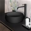 neoro n40 lavabo da appoggio Ø 36 A: 12 cm, con superficie facile da pulire, BN0933BM, n40 nero opaco [Lavabi > Lavabi da Appoggio]