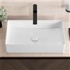 neoro n40 lavabo da appoggio La: 60 A: 13 P: 36 cm, con superficie facile da pulire, BN0944WH, n40 bianco [Lavabi > Lavabi da Appoggio]