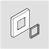 hansgrohe Bidette rosetta, squadrata, 94571140, Bidette bronzo spazzolato [Rubinetteria Bagno > Ricambi Rubinetteria Bagno]