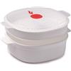 SNIPS - Vaporiera 2 vassoi TempoZero Microwave 4 litri