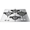 Hotpoint Ariston FTGHL 641 D/IX/HA Piano Cottura 4 Fuochi a Gas 60 cm Griglie in Ghisa (Bruciatore Direct Flame) colore Inox