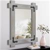 Lzuso Specchio da parete per bagno, piccolo arredamento rustico per parete cornice in legno specchi vintage da appendere per casa colonica soggiorno camera da letto ingresso corridoio decorativo 40,6 x 30,5