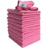 Discounted Cleaning Supplies Panni Microfibra Rosa Premium - 10 Pezzi - 40x40 Cm | Panni Microfibra Multiuso | Morbidi Per Auto | Strofinacci Cucina Alternativa Al Cotone | Asciugamani Microfibra Super Assorbenti
