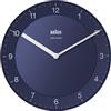 Braun Orologio da Parete Classico Radio controllato per Fuso Orario Europa Centrale (DCF/GMT+1) con Movimento silenzioso, Facile da leggere, Diametro di 20 cm, colore blu, modello BC06BL-DCF.