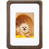 TEYCLZORE Piccole Cornici in Legno, 5 x 3,5 pollici, Piccola Portafoto per Foto da Tavolo, con Tappetino per Foto 50x70 mm, Cornici per Foto in Legno di Noce Naturale per Esposizione su Tavolo