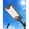 Sararoom Lampione Solare da Esterno 600W, Faro Led con Sensore di Movimento, 6500K Luce Stradale, IP65 Impermeabile Luci di sicurezza con Pannello Solari per Giardino,Strada,Garage,Parcheggio,Cortile