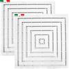 CENNI 78492 Set 2 Pedane Doccia 60 x 60 in Plastica con Gommini Antiscivolo, Bianco, Made in Italy