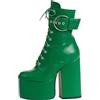 LAMODA Oneshot, Stivaletto Donna, Poliuretano Verde, 39 EU
