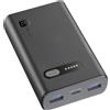 Cellularline Batteria portatile Cellular Line FAST PD 10000 Powerbank 10000mAh 20W 2x Usb + 1x Usb-c Nero [PBFAST01PD10000K]