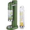 OSCEVIA Gasatore Acqua Frizzante per Casa, Macchina per Acqua Frizzante, Macchina per Soda con 2 Bottiglie Senza BPA (1L + 0.5L), Compatibile con Bombola CO₂ 60L (Non Inclusa), Verde