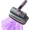 Kamanan Aspirapolvere portatile per materassi,aspirapolvere materasso antiacaro,Aspirapolvere Materassi con Luce UV-C, Aspiratore Battimaterasso,Aspirabriciole Senza Fili,Aspirapolvere per Acari (Viola)
