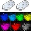 Zosppei 2 PCS Auto Led luci interne,7 colori illuminazione ambiente auto,USB ricaricabile auto luce di lettura interna,auto luce di controllo del suono,musica Sync colore cambiare luci portatili led