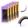 NAGARAKU 5er Pack Ciglia Classiche 0.20mm D 7-15mm Nero Per 1:1 e Volume | Alta Densità, Base Fine Pulita Fibre Morbide Leggere Facile Separazione Applicazione Precisa Per Look Naturali O Voluminosi
