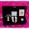 Diwali Gift Laxmi Puja 999 Silver Laxmi Ganesh Frame / Silver tulsi / Paduka
