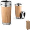 hi!dea™ Bicchiere termico da viaggio in bambù e acciaio inox 500 ml PIETRO personalizzate o neutre
